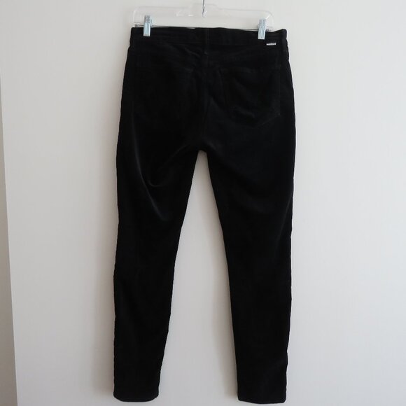MOTHER The Charmer in My Life As A Snow Bunny Black Velvet Pants - Size 31 - Picture 8 of 13